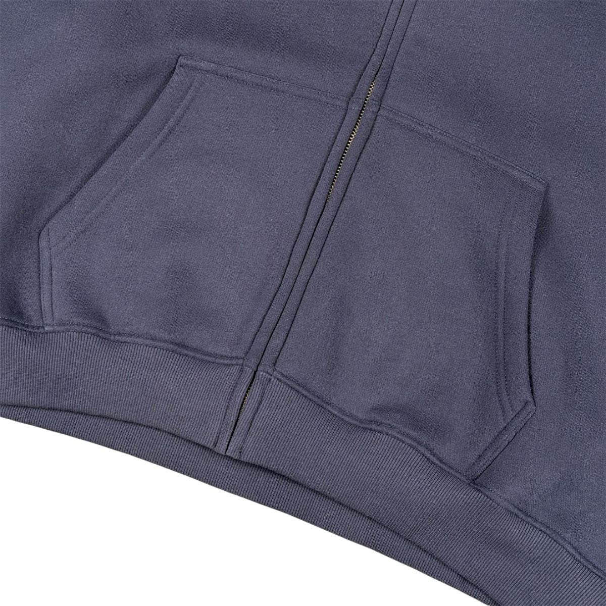 Boxy Cropped 340G Thermal Fleece Zip Hoodie