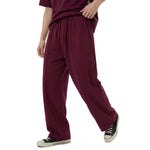 Minimalist Wide-Leg Elastic Waist Pants