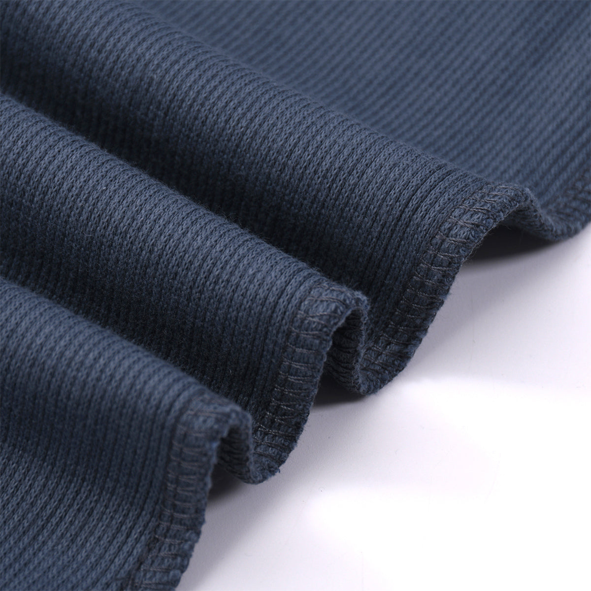 Heavyweight Waffle Split-Hem Texture T-Shirt