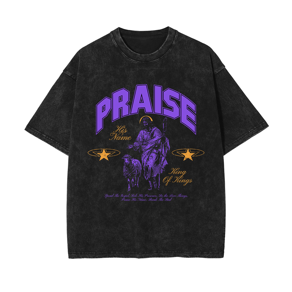 Praise His Name Christian Graphic Tee-INNBLAC Fashion Apparel