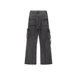 Vintage Utility Bootcut Cargo Jeans