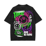 Toxic Graffiti Streetwear Graphic Washed Tee-INNBLAC Fashion Apparel