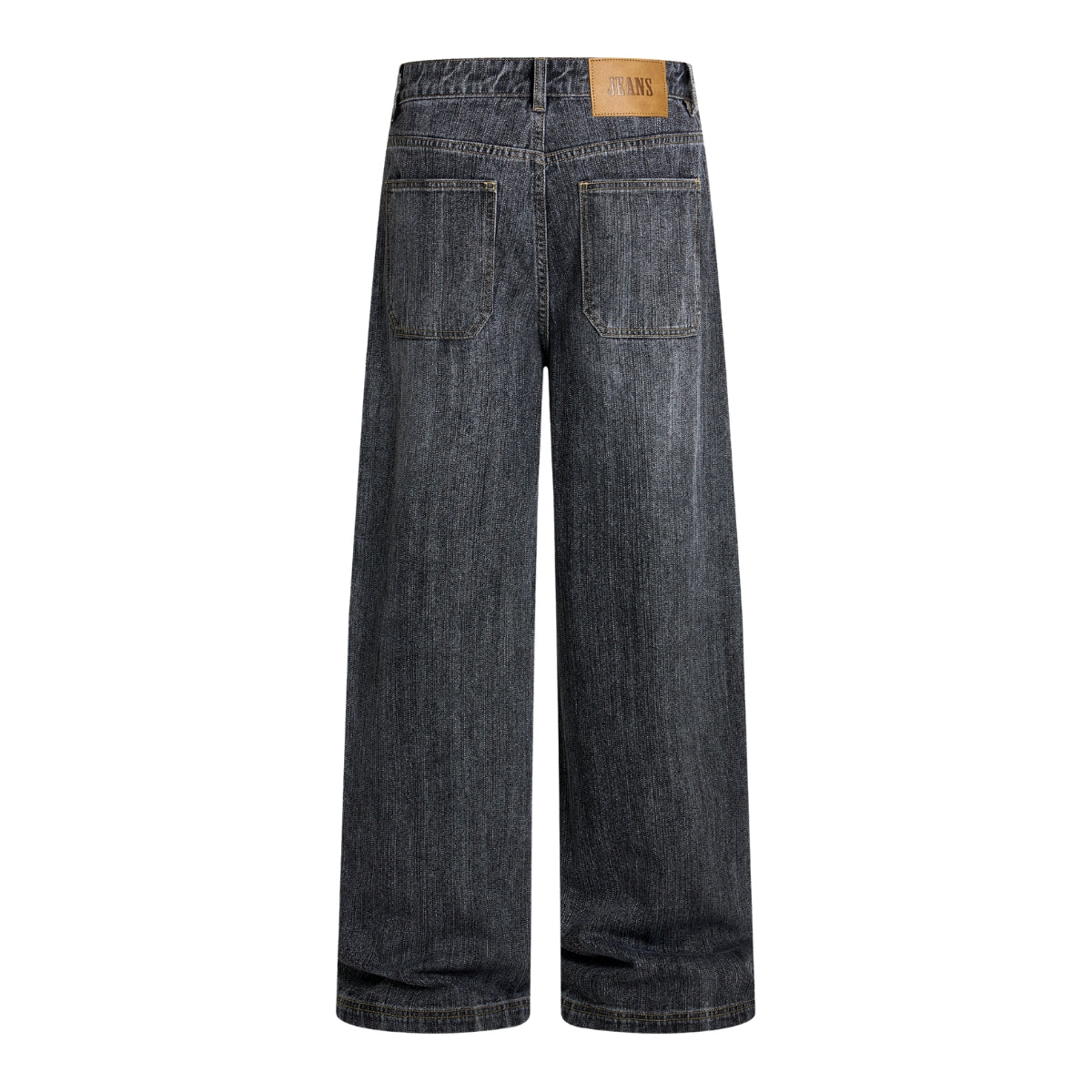 Vintage Washed Slub Distressed Baggy Denim Pants