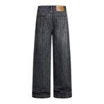 Vintage Washed Slub Distressed Baggy Denim Pants