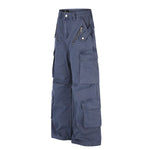 Vintage Multi-Pocket Wide Leg Cargo Pants