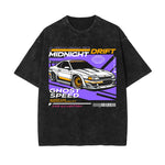 Midnight Drift Car Urban Graphic Tee-INNBLAC Fashion Apparel