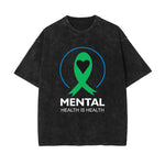 Mental Health Is Health Graphic Tee-INNBLAC Fashion Apparel