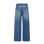 Paris Button Baggy Wide-Leg Denim Jeans