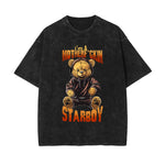 Bear In Hoodie Graphic Tee-INNBLAC Fashion Apparel