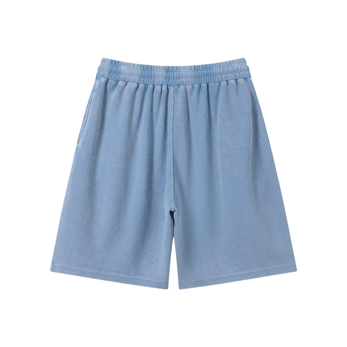 Men’s Vintage Wash Loose Fit Snowflake Waffle Shorts