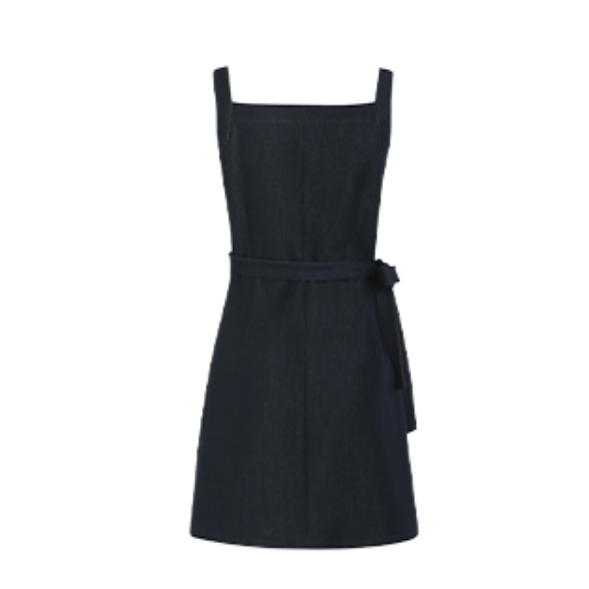 Women's Sleeveless Denim Wrap Mini Dress
