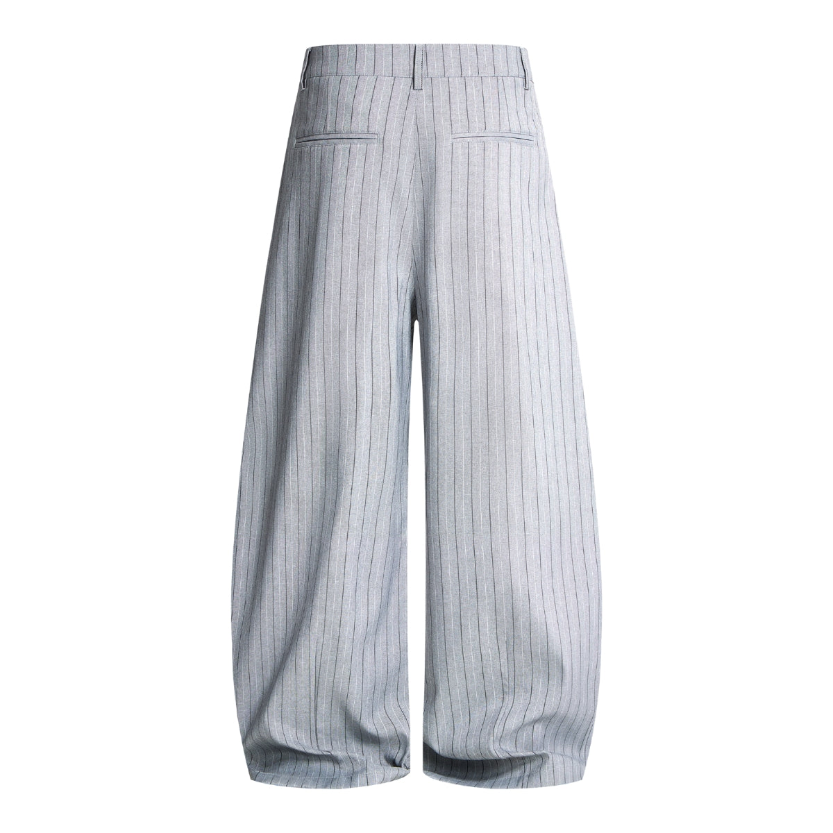 Vintage Pinstripe Baggy Wide-Leg Trousers