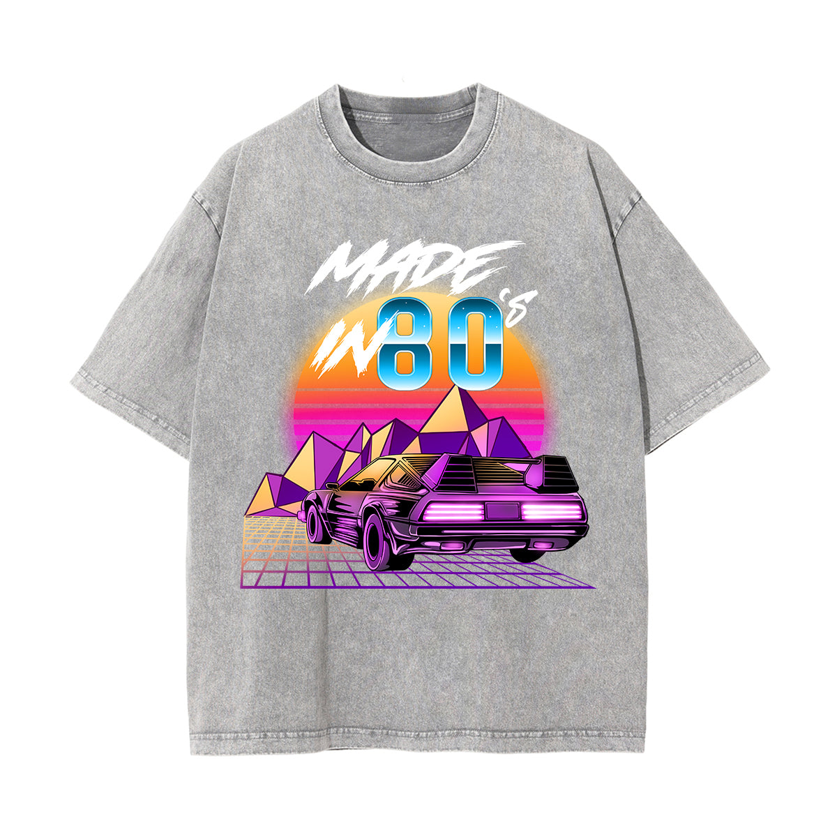 Made In 80s Graphic Washed Tee-INNBLAC Fashion Apparel