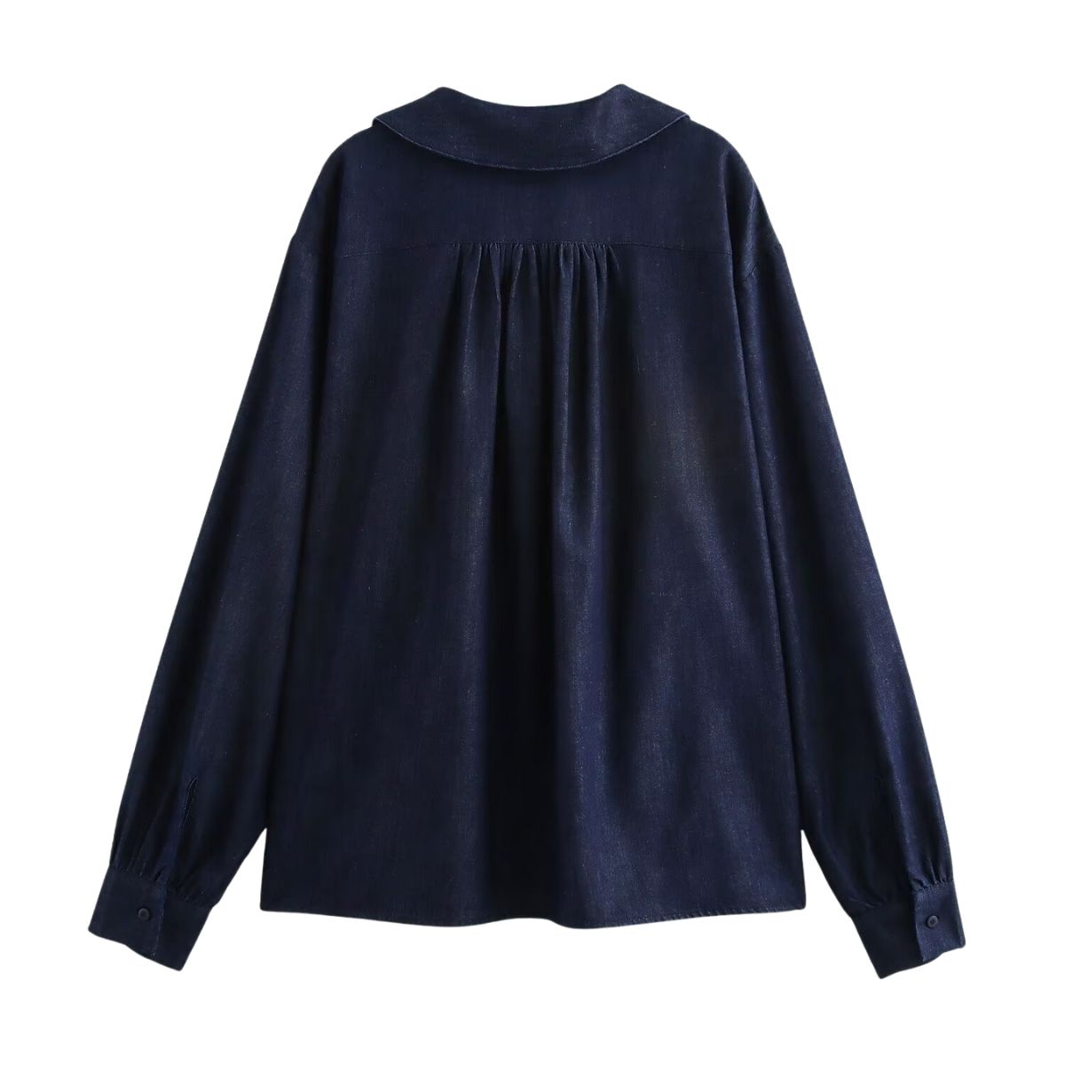 Fashionable Loose Casual Denim Lapel Shirt