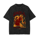 Ghoul Streetwear Stone Wash Graphic Tee-INNBLAC Fashion Apparel