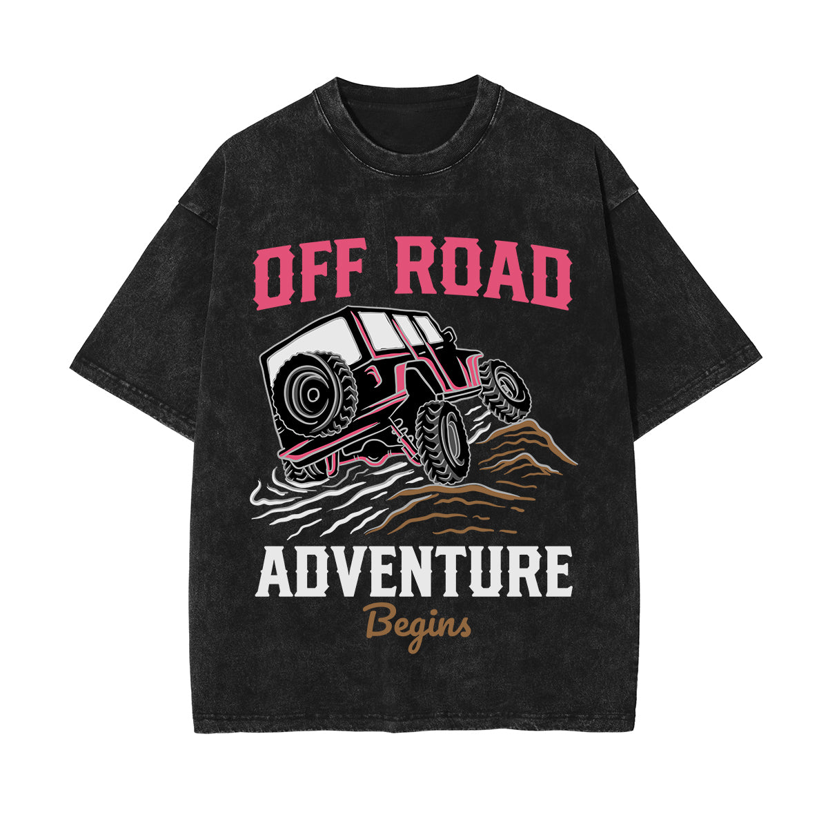 Off Road Adventure Begins Graphic Tee-INNBLAC Fashion Apparel