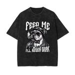 Boss Dog Stone Wash Graphic Tee-INNBLAC Fashion Apparel