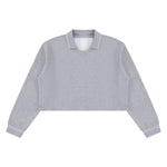 410G Heavyweight Cotton Cropped Sweatshirt | Coverstitch Detail Street Pullover
