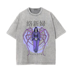 Japanese Kanji Spider Woman Graphic Tee-INNBLAC Fashion Apparel