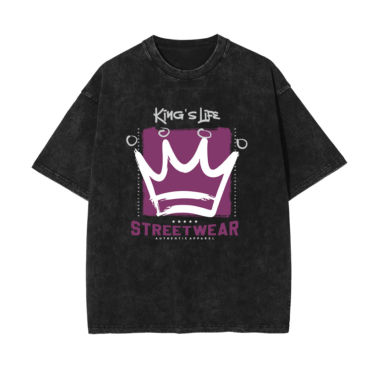 Crown Urban Streetwear Graphic Tee-INNBLAC Fashion Apparel