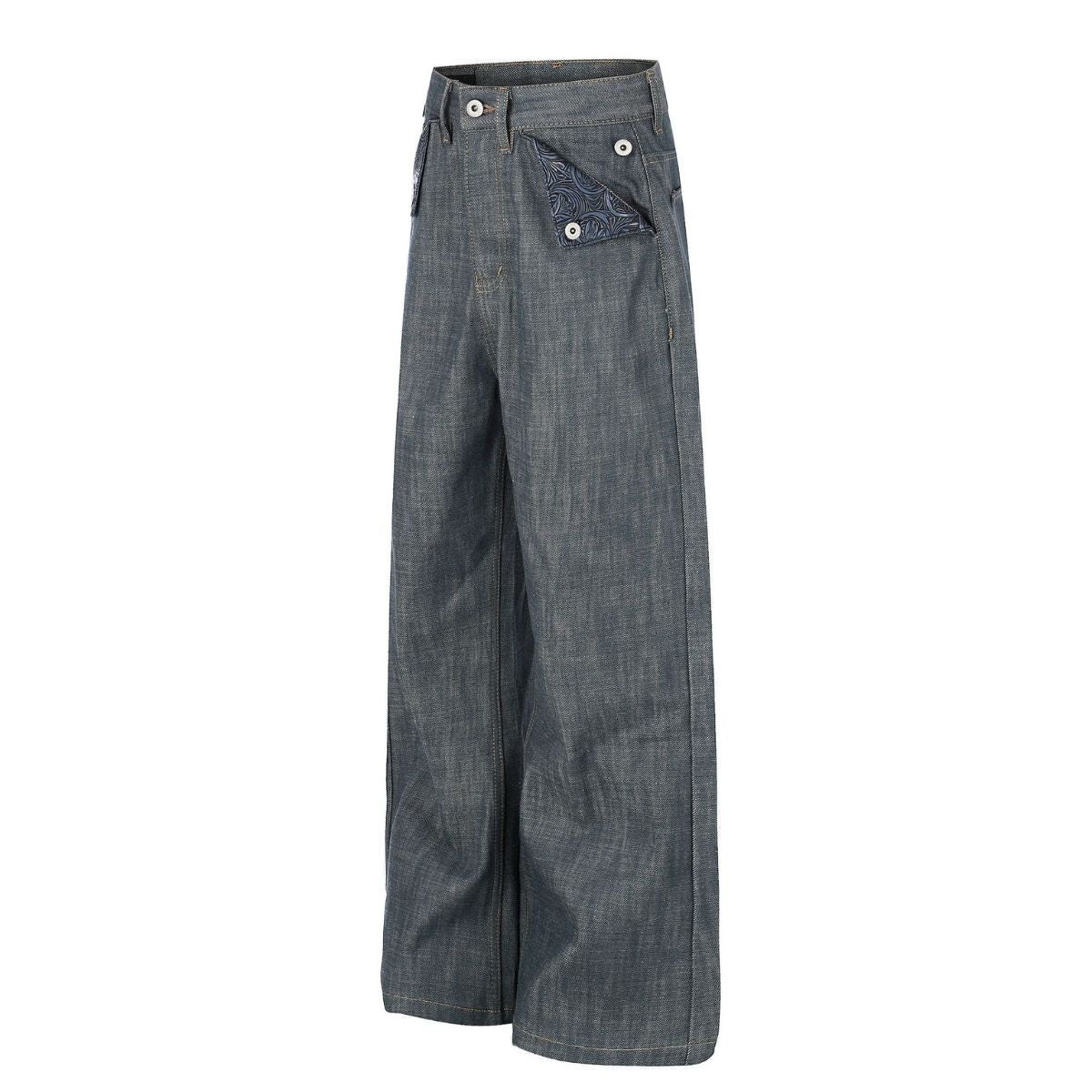 Raw Wash Wide Leg Selvedge Jeans