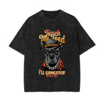 Boss Dog Stone Wash Graphic Tee-INNBLAC Fashion Apparel