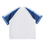 Breathable Mesh Contrast Retro Outdoor Activity Tee