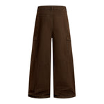 Vintage Baggy Paneled Straight-Leg Cargo Pants