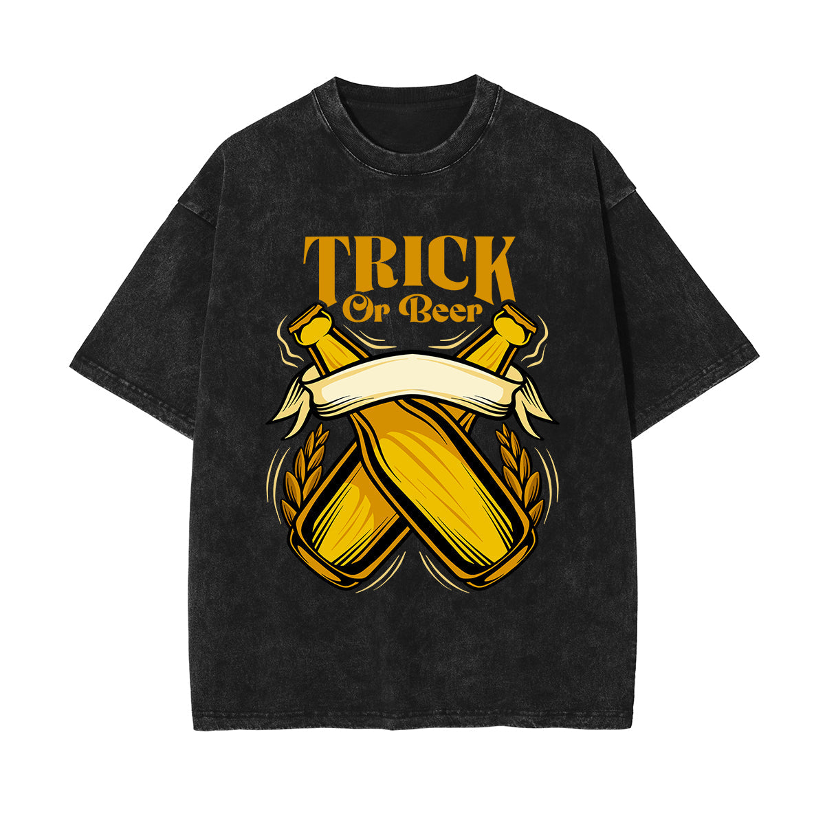 Trick Or Beer Graphic T Shirt-INNBLAC Fashion Apparel