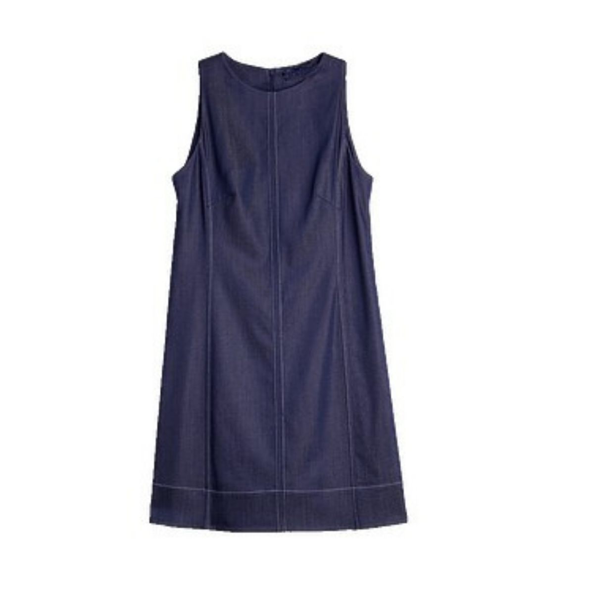Women's Sleeveless Denim Shift Dress