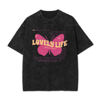 Retro Butterfly Groovy Graphic Tee-INNBLAC Fashion Apparel