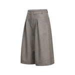 Vintage Draped Pleated Bermuda Shorts
