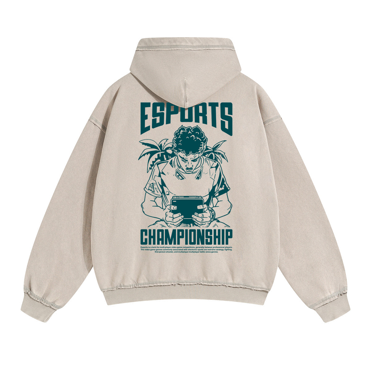 Esport Gaming Graphic Double Slider Zip Hoodie-INNBLAC Fashion Apparel