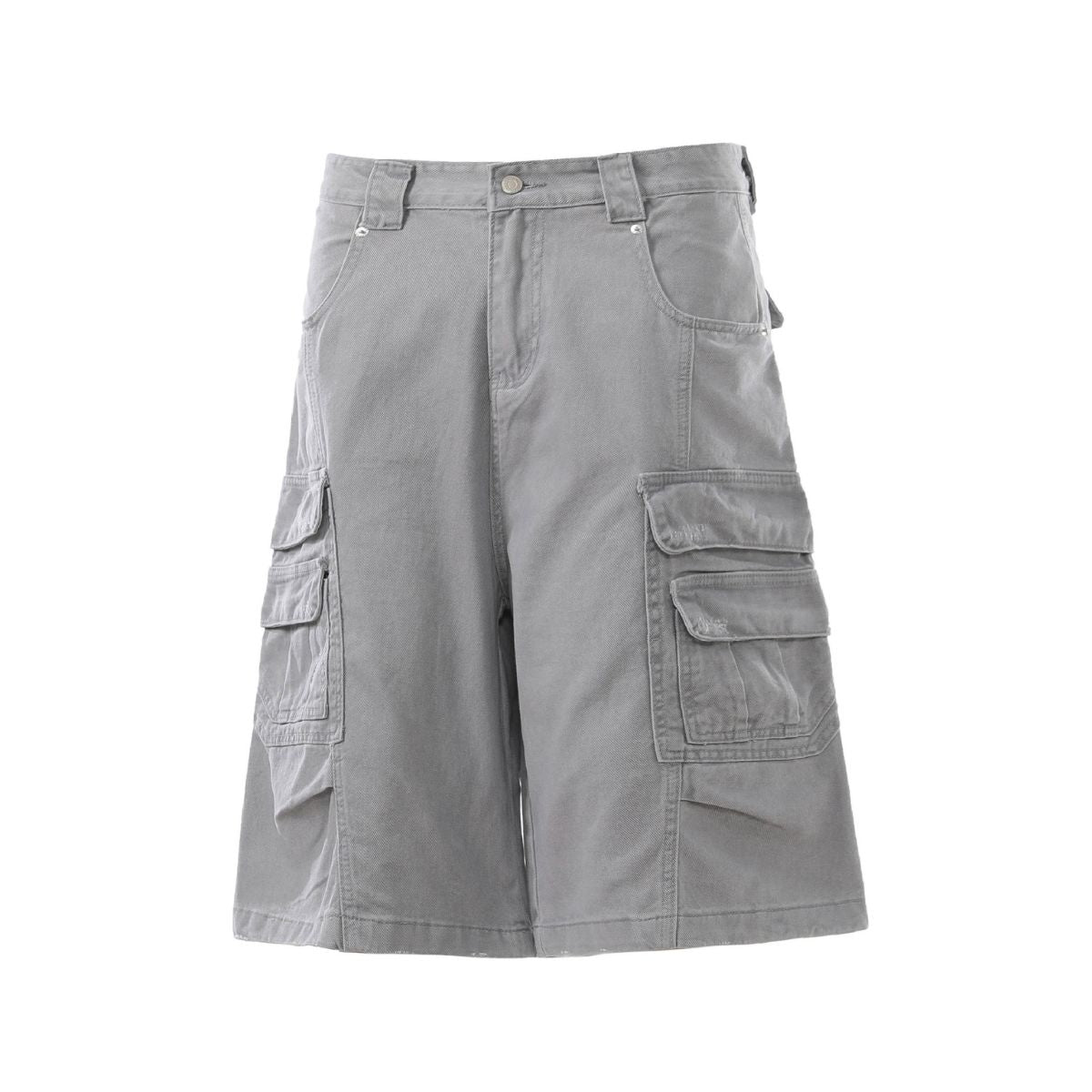 Multi Pocket Cargo Denim Shorts