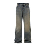 Muddy Washed Whiskers Bootcut Jeans-INNBLAC Fashion Apparel