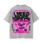 I Need More Space Graffiti Graphic Tee-INNBLAC Fashion Apparel