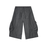 Multi-Pocket Baggy Cargo Cropped Pants