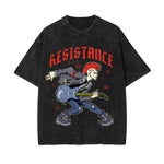 Resistance Street Punk Graphic Tee-INNBLAC Fashion Apparel