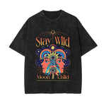 Stay Wild Moon Child Graphic Tee-INNBLAC Fashion Apparel