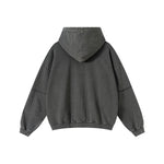 Two-Layer Sleeve Acid Washed Cotton Hoodie