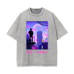 Urban Japanese City Sunset Graphic Tee-INNBLAC Fashion Apparel