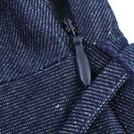 Tie Waist Halter Neck Flared Denim Mididress