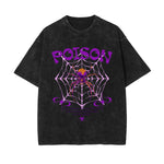 Poison Brutalism Stone Wash Graphic Tee-INNBLAC Fashion Apparel