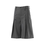 Vintage Pinstripe Wide Leg Cropped Trousers