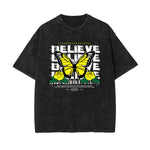 Butterfly Streetwear Illustration Graphic Tee-INNBLAC Fashion Apparel