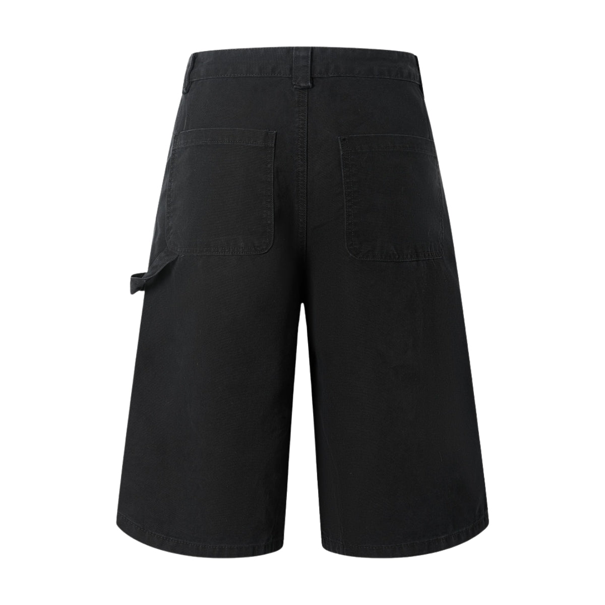 Vintage Washed Distressed Utility Bermuda Shorts