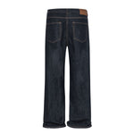Vintage Washed Relaxed Straight-Leg Jeans