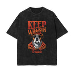 Boss Dog Stone Wash Graphic Tee-INNBLAC Fashion Apparel