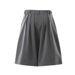 Vintage Pleated Wide Leg Cropped Trousers