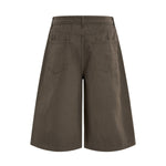 Retro Washed Baggy Straight-Leg Bermuda Shorts